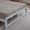 4FT6 Modern Double Bed Frame Wooden Pine Grey For Adults Kids Teenagers Bedroom