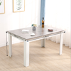 Modern Wooden Dining Table Grey&White Solid Kitchen Home Furniture 138CM*90CM