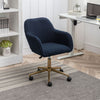 Home Office Study Desk Chair 360° Swivel Height Adjustable Computer Chair Blue