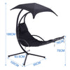 Hanging Swing Garden Hammock Lounger Outdoor Patio Sun Shade with Steel Stand UK