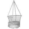 Hammock Macrame Swing Chair Home Garden Hanging Rope Seat with Tassels 160KG