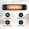 2/3KW Outdoor Electric Patio Heater Garden Wall Mounted Warmer Infrared & Remote