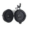 Outdoor Garden Gentral Station Wall Clock Ornament Double Sided Outside Bracket