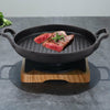 Non Stick Frying Pan Grill Skillet Reversible Griddle Plate Pan Hob BBQ Grill UK