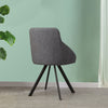 Set of 2 Faux Leather/Suede Dining Chairs Metal Legs Reception Restaurant Chair