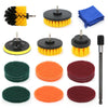19X Drill Brush Attachment Set Power Scrubber Kit Car Scrubbing Cleaning Kit