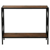 Vintage 2-Tier Console Table Sofa Desk for Living Room Entryway Hallway Furnitur