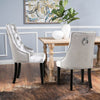 2pcs Crushed Velvet Dining Chairs Kitchen Dining Room Restaurant Knocker Chair
