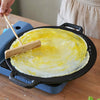 Cast Iron Non Stick Griddle Tray Kitchen Plate Fry Grill Cooking Pans BBQ Hob UK