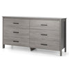 6-Drawer Dresser Storage Cabinet Wooden Chest of Drawers TV Stand Console Table