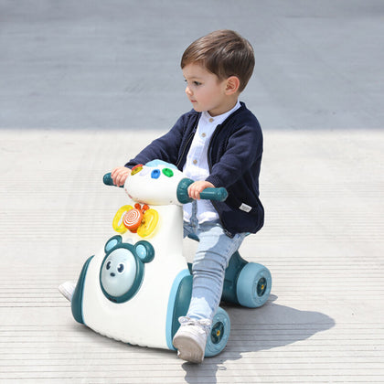 Baby Ride On Scooter Musical Balance Toy Toddler Walker Activity Center for Kids
