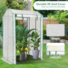 Walk-in Greenhouse Portable Garden Plants Growhouse W/ 2 Zippered Roll up Doors