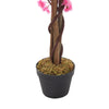 5FT Pink Flower Artificial Cherry Peach Blossom Tree Indoor Outdoor Potted Plant