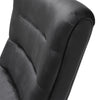 Upholstered Velvet Armless Accent Chair Lounge Recliner Seat With Footstool