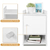 White Bedside Table Drawer Cabinet Bedroom Furniture Storage Nightstand Wooden