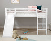 Kids Bunk Beds Pine Wood 3FT Single Bed Frame Cabin Mid Sleeper Slide & Ladder