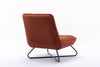 Modern Lounge Chair Sleeper Sofa Living Room Cinema Armless Chair Brown