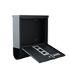 Outdoor Wall Mounted Mailbox Lockable Steel Mail Letter Post Secure Box Postbox