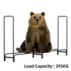 8/12FT Firewood Log Rack Tubular Basket Fireplace Burner Patio Rack Holder Stand