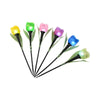 6 Garden Tulip Flower Shape LED Solar Powered Lights Outdoor Yard Standing Décor