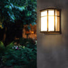 Vintage Coach Lantern Wall Light Outdoor Frosted Glass Bevel Garden Retro Lamp