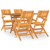 5 Piece Garden Dining Set Solid Wood Teak J2D2