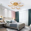 Modern Lamp Ring LED Ceiling Light Floral Petal Chandelier Light Home 58/74CM UK