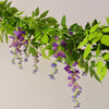 2x 7FT Artificial Wisteria Vine Garland Plant Foliage Trailing Flower Home Decor