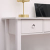 White Console Table 3 Drawer w/Shelf Hallway Hall Table Dressing Table Furniture