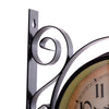 Garden Wall Station Clocks Ornament Double-sided Display Bracket Weatherproof UK