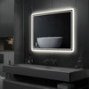 Anti Fog Lighted Bathroom Mirror Dimmable LED For Easy Makeup Shave Face Care