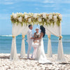 Perfect 2 in 1 Wedding Party Walk Through Flower Arch Circular Floral Archway