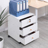 Bedside Cabinet on Casters 40 cm File Storage Cabinet with 3 Drawers under Desk