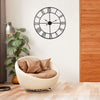 40/60/78cm Roman Numerals Skeleton Wall Clock Big Giant Open Face Round Home