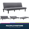 Grey 3 Seater Sofa Bed Settee Click Clack Recliner Sleeper Sofa Single Sofa Beds