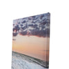 3PC Seascape Sunset Art Print Cream Orange Sky Beach Unframed Split Picture Deco