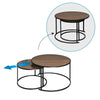 Nest of Tables Nested Tables Coffee Table Side End Table Nesting Living Room BN