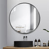 32 Inch XXL Round Wall Mirror Rustic Accent Decor Table Mirror Mounted Washroom