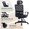 Mesh Office Chair Comfortable Height Adjustable Ergonomic Office Chair Black