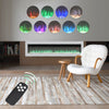 40/50/60/70inch Remote Control LED Electric Fireplace Glass 9 Colour Light