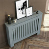 Large White Radiator Cover Safe Rounded Edges Slatted Grill Sidewall Shelf Decor