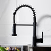360° Rotation Swivel Taps Mixer Spray Kitchen Sink Mixing Tap Spring Neck Chrome