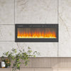 50 inch Insert/ Wall Mounted LED Fireplace Electric Inset Fire Variable Flames