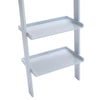 White/Grey Ladder Shelving Unit 5Tier Display Stand Book Shelf Wall Rack Storage