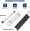 Portable Folding Camping Table Aluminum Lightweight Roll Up Table W/Carrying Bag