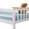 Double Bunk Bed For Kids Children 3FT Single Solid Wooden Bed Frame W/ Stairs