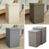Large Laundry Basket with Lid Collapsible Clothes Storage Washing Bin Box Hamper
