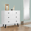 4 Drawer Chest Storage Dresser Freestanding Sideboard Cabinet Organizer Unit
