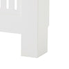 White Radiator Cover Traditional MDF Wood Shelf Cabinet Grill 152*82 cm Modern