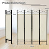 4 Panels Folding Room Divider Lightweight Wall Partition 182CM Privacy Screen